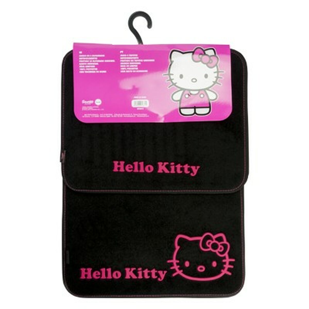 Set talnih preprog za avto Hello Kitty Črna Roza (4 pcs)